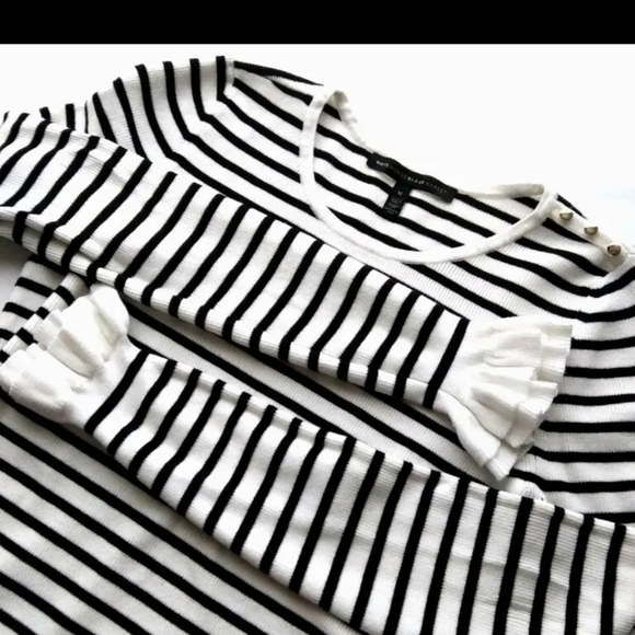 WHBM Ruffle-Sleeve Sweater Size Large - Picture 5 of 9